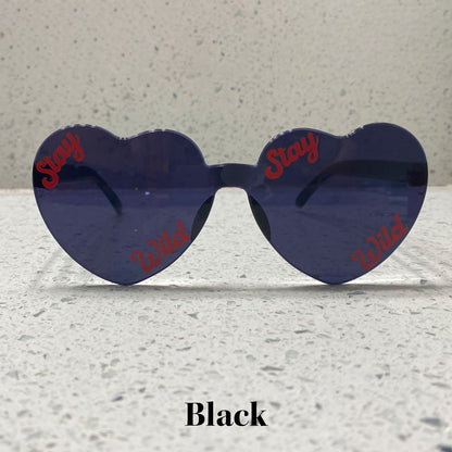 Heart Glasses Black