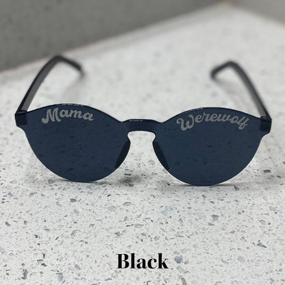 Round Glasses Black