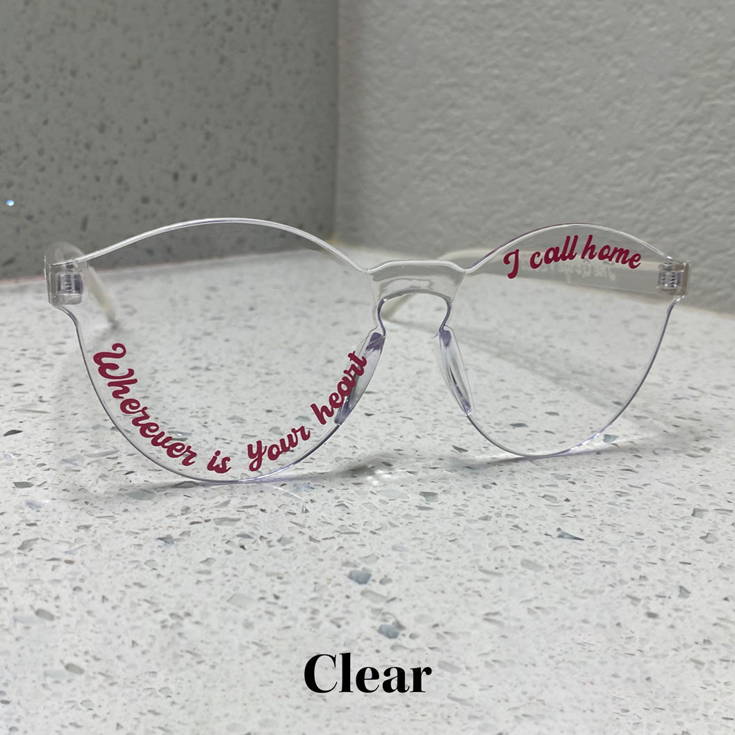 Round Glasses Clear