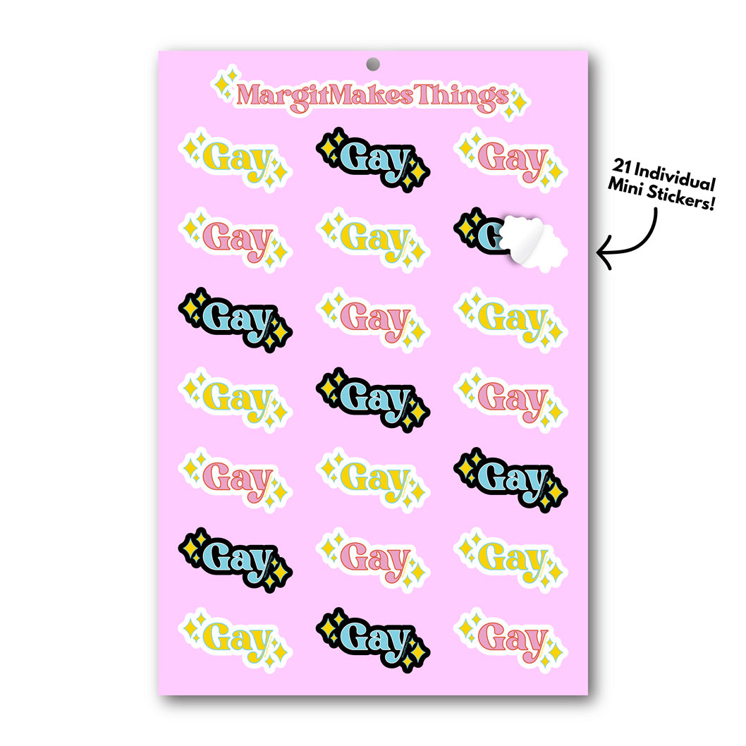 Gay Mini Sticker Sheet