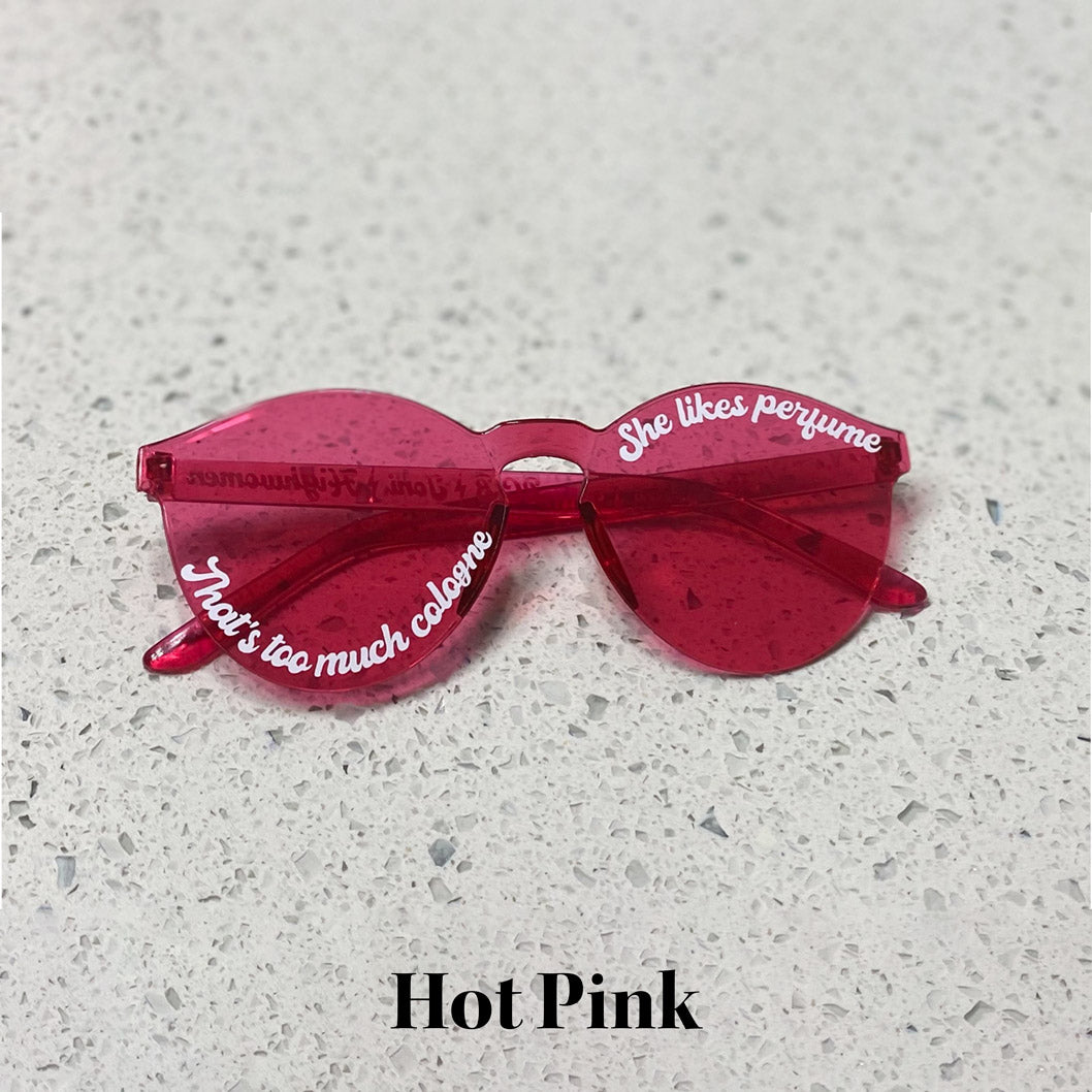 Round Glasses Hot Pink