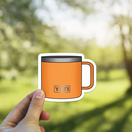 Orange 14oz Mug Mock Up