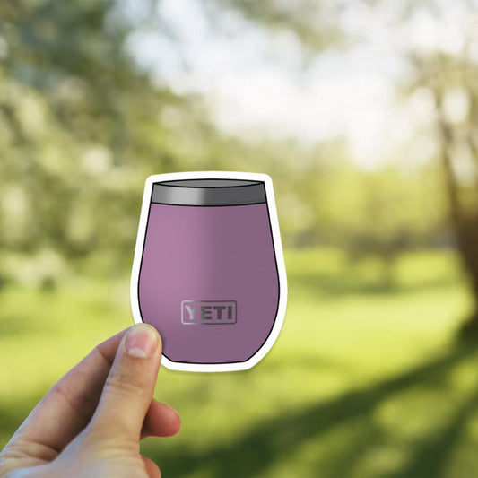 Purple 10oz Wine Tumbler Mock Up