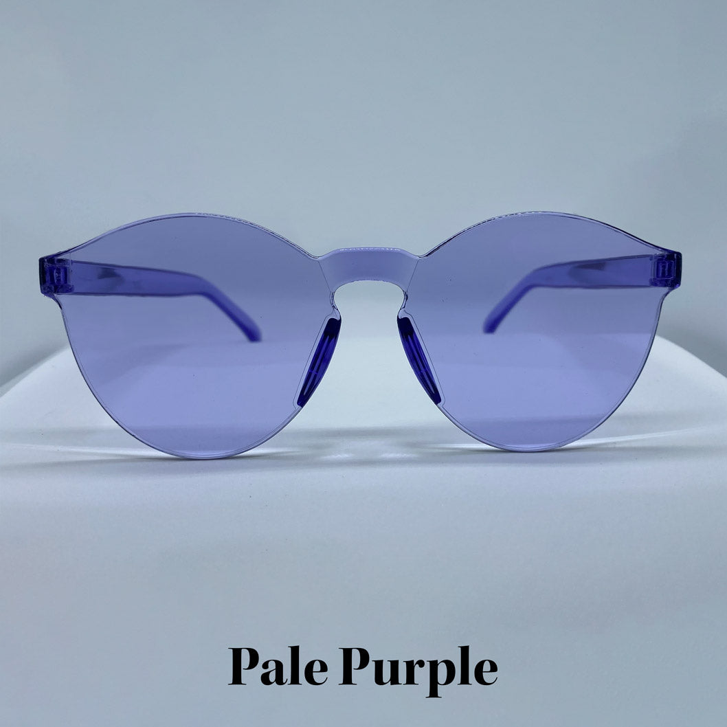 Round Glasses Pale Purple