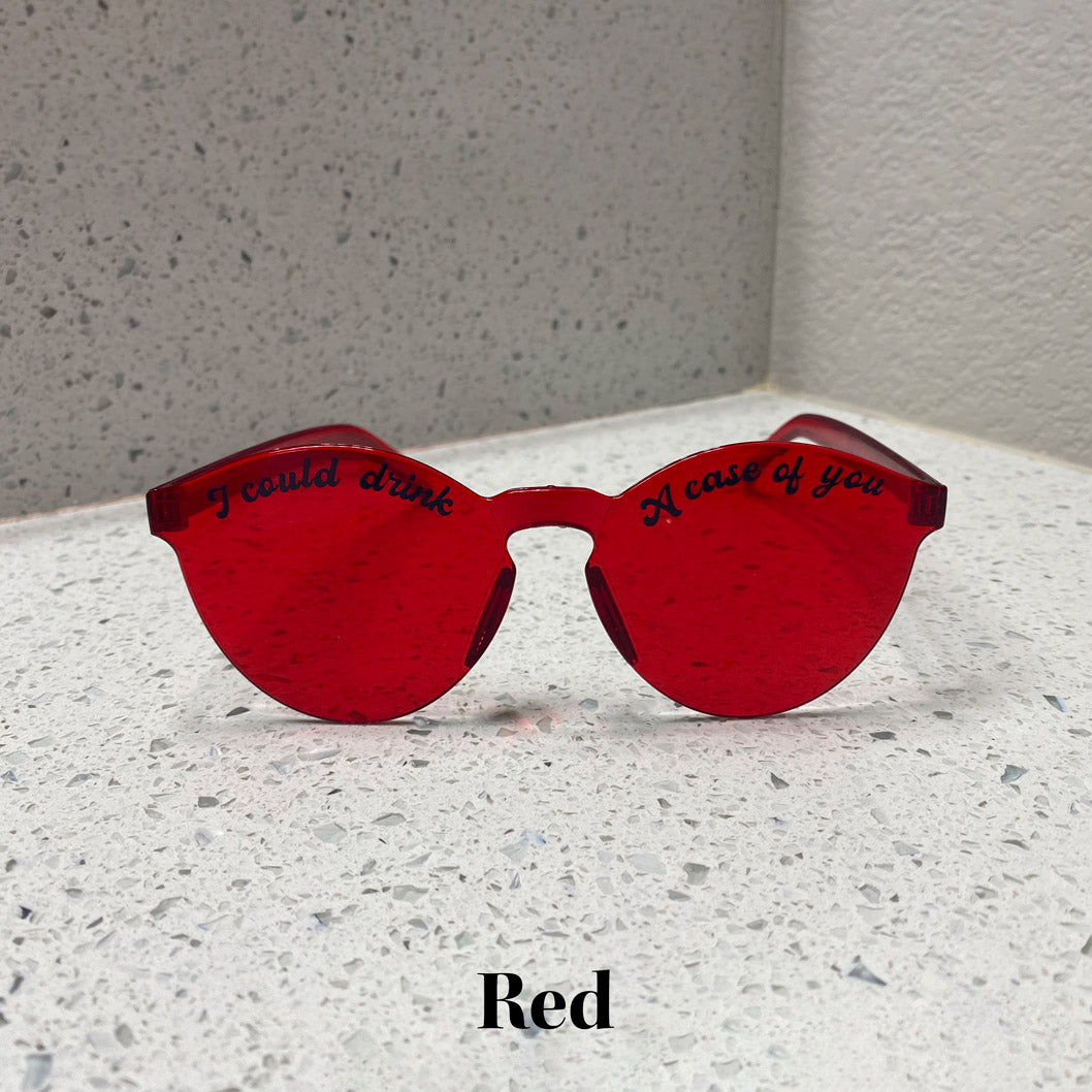 Round Glasses Red