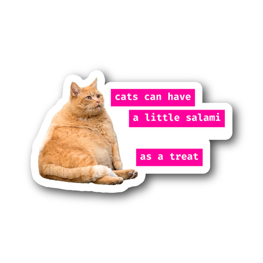 Cats Can Have A Little Salami
