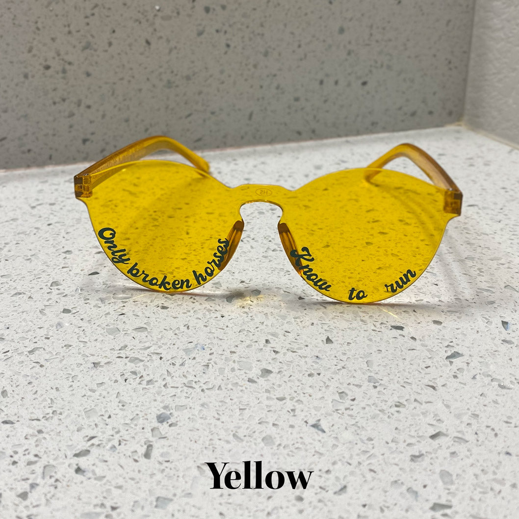 Round Glasses Yellow